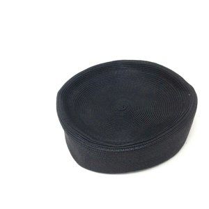 INTAGE 1950s -- 1960s PILLBOX WOMEN'S HAT - BLACK - 100% POLYPROPYLENE!
